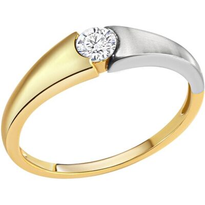 Celesta Gold Ring 375/- Gelbgold 2farbig Zirkonia Gold NICHT Celesta Gold Ring 375/- Gelbgold 2farbig Zirkonia Gold NICHT