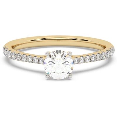 Diam Addict Ring 585 Gelbgold mit im Labor gezüchteten Diamanten Silber O 1/2 Diam Addict Ring 585 Gelbgold mit im Labor gezüchteten Diamanten Silber O 1/2