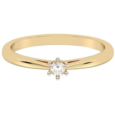 Diam Addict Ring 585 Gelbgold mit im Labor gezüchtetem Diamanten Gold NICHT Diam Addict Ring 585 Gelbgold mit im Labor gezüchtetem Diamanten Gold NICHT