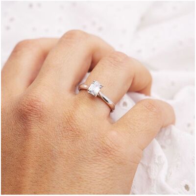 Diam Addict Ring 585 Weißgold mit im Labor gezüchteten Diamanten Silber O 1/2 Diam Addict Ring 585 Weißgold mit im Labor gezüchteten Diamanten Silber O 1/2