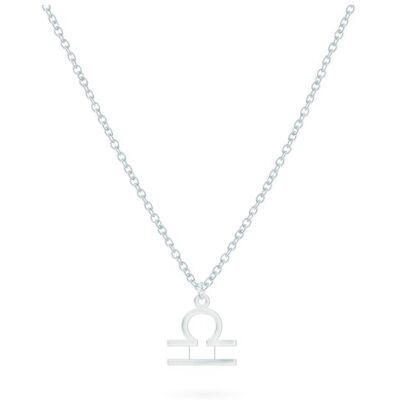 Beka & Bell BEKA&BELL Anhänger mit Kette 925-Sterling Silber Glänzend 42cm Waage Silber Einheitsgröße Beka & Bell BEKA&BELL Anhänger mit Kette 925-Sterling Silber Glänzend 42cm Waage Silber Einheitsgröße