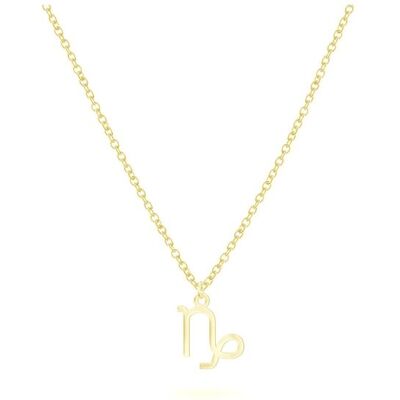 Beka & Bell BEKA&BELL Anhänger mit Kette 925-Sterling Silber vergoldet Glänzend 42cm Steinbock Gold Einheitsgröße Beka & Bell BEKA&BELL Anhänger mit Kette 925-Sterling Silber vergoldet Glänzend 42cm Steinbock Gold Einheitsgröße