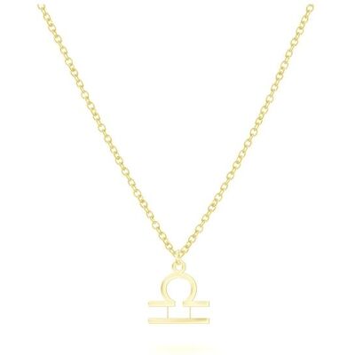 Beka & Bell BEKA&BELL Anhänger mit Kette 925-Sterling Silber vergoldet Glänzend 42cm Waage Gold Einheitsgröße Beka & Bell BEKA&BELL Anhänger mit Kette 925-Sterling Silber vergoldet Glänzend 42cm Waage Gold Einheitsgröße