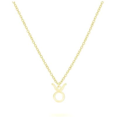 Beka & Bell BEKA&BELL Anhänger mit Kette 925-Sterling Silber vergoldet Glänzend 42cm Stier Gold Einheitsgröße Beka & Bell BEKA&BELL Anhänger mit Kette 925-Sterling Silber vergoldet Glänzend 42cm Stier Gold Einheitsgröße