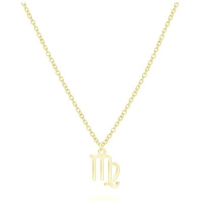 Beka & Bell BEKA&BELL Anhänger mit Kette 925-Sterling Silber vergoldet Glänzend 42cm Jungfrau Gold Einheitsgröße Beka & Bell BEKA&BELL Anhänger mit Kette 925-Sterling Silber vergoldet Glänzend 42cm Jungfrau Gold Einheitsgröße