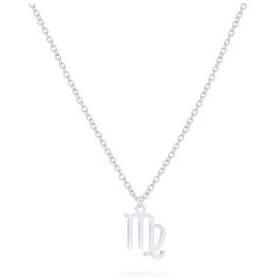 Beka & Bell BEKA&BELL Anhänger mit Kette 925-Sterling Silber Glänzend 42cm Jungfrau Silber Einheitsgröße Beka & Bell BEKA&BELL Anhänger mit Kette 925-Sterling Silber Glänzend 42cm Jungfrau Silber Einheitsgröße