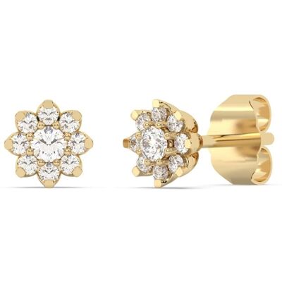 Diam Addict Ohrringe 585 Gelbgold mit im Labor gezüchteten Diamanten Gold Einheitsgröße Diam Addict Ohrringe 585 Gelbgold mit im Labor gezüchteten Diamanten Gold Einheitsgröße