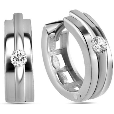 Dkeniz Creolen 925/- Sterling Silber Hochglanz Design Ohrring Silber Einheitsgröße Dkeniz Creolen 925/- Sterling Silber Hochglanz Design Ohrring Silber Einheitsgröße