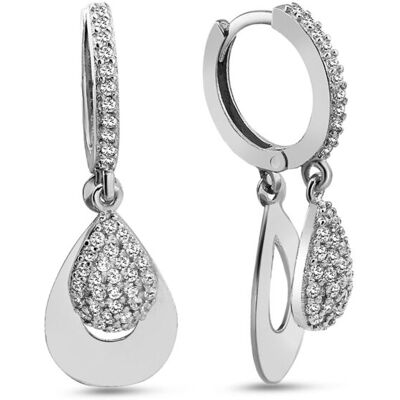 Dkeniz Ohrhänger 925/- Sterling Silber Eleganz Ohrring Silber Einheitsgröße Dkeniz Ohrhänger 925/- Sterling Silber Eleganz Ohrring Silber Einheitsgröße
