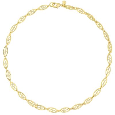 Fashionbox Kette Messing oval vergoldet Gold Einheitsgröße Fashionbox Kette Messing oval vergoldet Gold Einheitsgröße