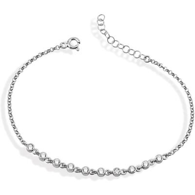 Dkeniz Armband 925/- Sterling Silber Tennisarmband Silber Einheitsgröße Dkeniz Armband 925/- Sterling Silber Tennisarmband Silber Einheitsgröße