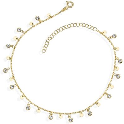Dkeniz Armband 925 Sterling Silber vergoldet Wunderkette Zirkonia Gold Einheitsgröße Dkeniz Armband 925 Sterling Silber vergoldet Wunderkette Zirkonia Gold Einheitsgröße