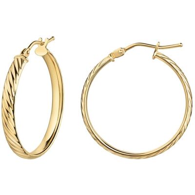 Fascination by Ellen K. Creolen 375/- Gelbgold 22mm Gold Einheitsgröße Fascination by Ellen K. Creolen 375/- Gelbgold 22mm Gold Einheitsgröße