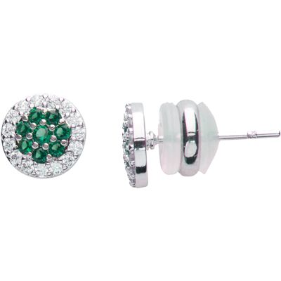 U.S. Polo Assn US Polo Assn Jewellery Celine Rhodium-Ohrringe Grün Einheitsgröße U.S. Polo Assn US Polo Assn Jewellery Celine Rhodium-Ohrringe Grün Einheitsgröße