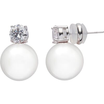 U.S. Polo Assn US Polo Assn Jewellery – Maisie – Rhodium-Ohrringe Silber Einheitsgröße U.S. Polo Assn US Polo Assn Jewellery – Maisie – Rhodium-Ohrringe Silber Einheitsgröße