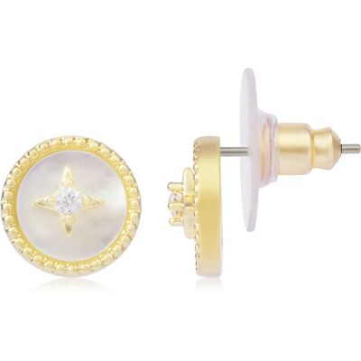 U.S. Polo Assn US Polo Assn Jewellery Irine Gelbgold-Ohrringe Weiß & Gold Einheitsgröße U.S. Polo Assn US Polo Assn Jewellery Irine Gelbgold-Ohrringe Weiß & Gold Einheitsgröße