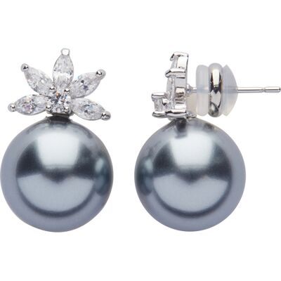 U.S. Polo Assn US Polo Assn Jewellery Kylie Rhodium-Ohrringe Grau Einheitsgröße U.S. Polo Assn US Polo Assn Jewellery Kylie Rhodium-Ohrringe Grau Einheitsgröße