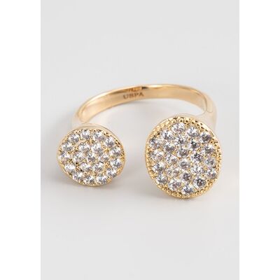 U.S. Polo Assn US Polo Assn Jewellery – Ring „Evelyn“ aus Gelbgold Weiß & Gold Einheitsgröße U.S. Polo Assn US Polo Assn Jewellery – Ring „Evelyn“ aus Gelbgold Weiß & Gold Einheitsgröße