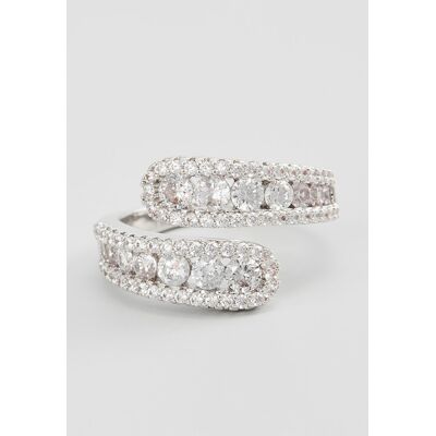 U.S. Polo Assn US Polo Assn Jewellery – Rhodium-Ring „Margot“ Weiß Einheitsgröße U.S. Polo Assn US Polo Assn Jewellery – Rhodium-Ring „Margot“ Weiß Einheitsgröße