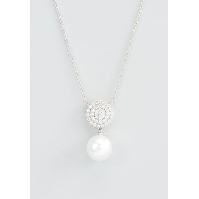 U.S. Polo Assn US Polo Assn Jewellery – Soleil – Rhodium-Halskette Weiß Einheitsgröße U.S. Polo Assn US Polo Assn Jewellery – Soleil – Rhodium-Halskette Weiß Einheitsgröße