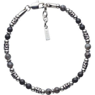 U.S. Polo Assn US Polo Assn Jewellery Oliver Armband mit Natursteinen Schwarz/Mehrfarbig Einheitsgröße U.S. Polo Assn US Polo Assn Jewellery Oliver Armband mit Natursteinen Schwarz/Mehrfarbig Einheitsgröße
