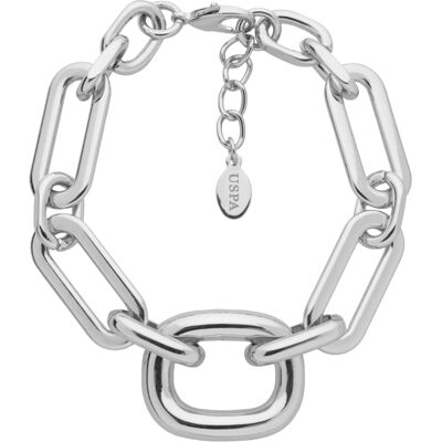 U.S. Polo Assn US Polo Assn Jewellery Blair Rhodium-Armband Silber Einheitsgröße U.S. Polo Assn US Polo Assn Jewellery Blair Rhodium-Armband Silber Einheitsgröße