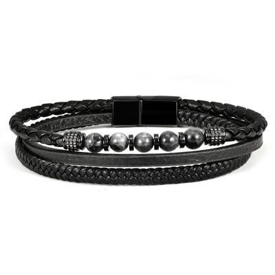 U.S. Polo Assn US Polo Assn Jewellery Brandon Schwarzes Armband Schwarz Einheitsgröße U.S. Polo Assn US Polo Assn Jewellery Brandon Schwarzes Armband Schwarz Einheitsgröße
