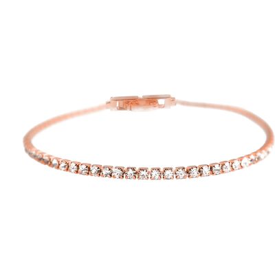 Luxenter Brillant-Zirkonia-Armband aus 18 Karat Roségold - Kayla Roségold Einheitsgröße Luxenter Brillant-Zirkonia-Armband aus 18 Karat Roségold - Kayla Roségold Einheitsgröße
