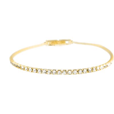 Luxenter Brillant-Zirkonia-Armband aus 18 Karat Gelbgold - Kayla Gold Einheitsgröße Luxenter Brillant-Zirkonia-Armband aus 18 Karat Gelbgold - Kayla Gold Einheitsgröße