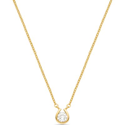 Luxenter Brillant-Zirkonia-Halskette aus 18K Gelbgold - Ceol Gold Einheitsgröße Luxenter Brillant-Zirkonia-Halskette aus 18K Gelbgold - Ceol Gold Einheitsgröße