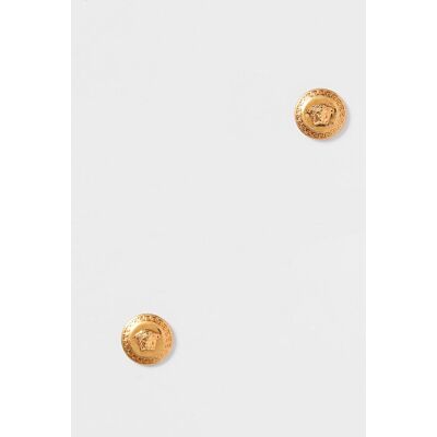 Versace Medusa-Kopf Ohrstecker Beige Einheitsgröße Versace Medusa-Kopf Ohrstecker Beige Einheitsgröße
