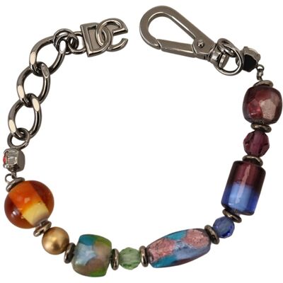 Dolce & Gabbana mehrfarbige Silberkette mit Messingperlen und Karabinerschließe Armband Silber Einheitsgröße Dolce & Gabbana mehrfarbige Silberkette mit Messingperlen und Karabinerschließe Armband Silber Einheitsgröße