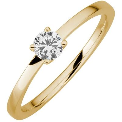 Lyomi Ring 585/- GG 1 synth. Diam. 0,25 ct. Gold L 1/2 Lyomi Ring 585/- GG 1 synth. Diam. 0,25 ct. Gold L 1/2
