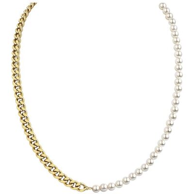 Zeeme Stainless Steel Collier Edelstahl/PVD gelb Perlen Gold Einheitsgröße Zeeme Stainless Steel Collier Edelstahl/PVD gelb Perlen Gold Einheitsgröße