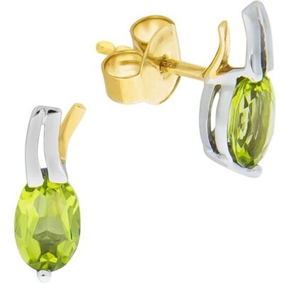 Fascination by Ellen K. F Ohrstecker 375/-Gelbgold/Weißgold mit Peridot Mehrfarben Einheitsgröße Fascination by Ellen K. F Ohrstecker 375/-Gelbgold/Weißgold mit Peridot Mehrfarben Einheitsgröße