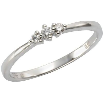 Orolino Ring Gold 585 mit 3x Brillant zus. 0,10ct. Silber O 1/2 Orolino Ring Gold 585 mit 3x Brillant zus. 0,10ct. Silber O 1/2