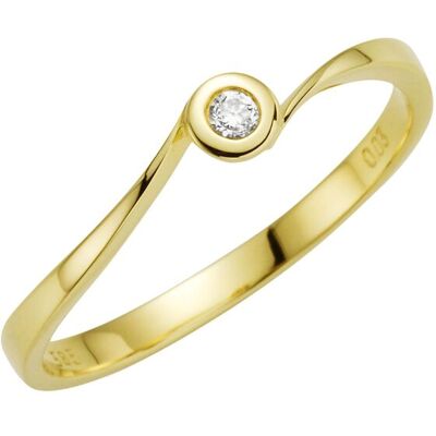 Orolino Ring Gold 585 mit Brillant 0,03ct. Gold Q Orolino Ring Gold 585 mit Brillant 0,03ct. Gold Q