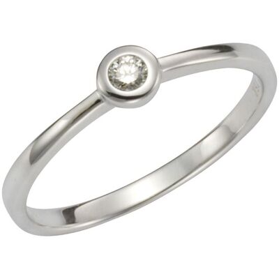 Orolino Ring 750 Gold 1x Brillant 0,07ct. Silber NICHT Orolino Ring 750 Gold 1x Brillant 0,07ct. Silber NICHT