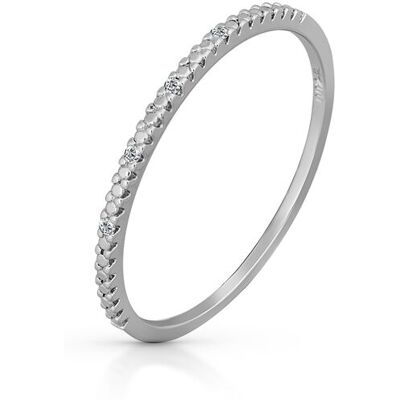 Orolino Ring 585 Gold mit 4x Brillant zus. 0,02ct. Silber Q Orolino Ring 585 Gold mit 4x Brillant zus. 0,02ct. Silber Q