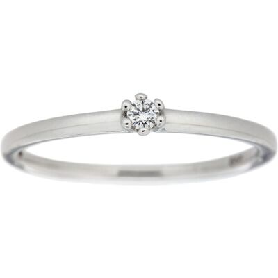 Orolino Ring Gold 585 mit Brillant 0,05ct. Silber Q Orolino Ring Gold 585 mit Brillant 0,05ct. Silber Q