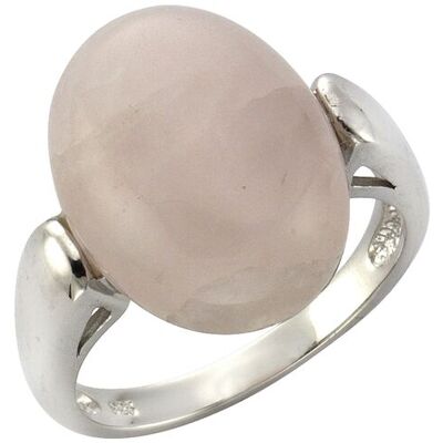 Zeeme Gemstones Ring 925 Sterling Silber rhodiniert mit echtem Rosenquarz 16x12mm Silber NICHT Zeeme Gemstones Ring 925 Sterling Silber rhodiniert mit echtem Rosenquarz 16x12mm Silber NICHT