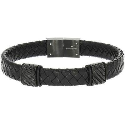 Zeeme Stainless Steel Armband Lederband braun mit Edelstahlverschluss Braun Einheitsgröße Zeeme Stainless Steel Armband Lederband braun mit Edelstahlverschluss Braun Einheitsgröße
