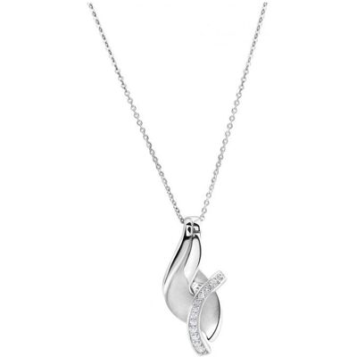 Zeeme Silber Anhänger mit Kette 925/- Sterling Silber rhodiniert Zirkonia Silber Einheitsgröße Zeeme Silber Anhänger mit Kette 925/- Sterling Silber rhodiniert Zirkonia Silber Einheitsgröße