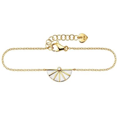 cai Fußkette 925/- Sterling Silber bicolor 22+3cm Gold Einheitsgröße cai Fußkette 925/- Sterling Silber bicolor 22+3cm Gold Einheitsgröße