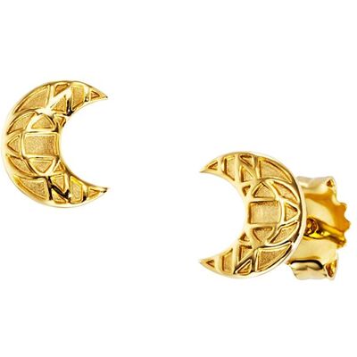 cai Ohrstecker 925 Sterling Silber vergoldet Mond Gold Einheitsgröße cai Ohrstecker 925 Sterling Silber vergoldet Mond Gold Einheitsgröße