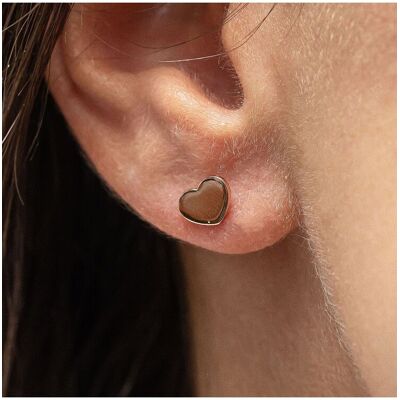 cai Ohrstecker 925/- Sterling Silber rotvergoldet Herz Roségold Einheitsgröße cai Ohrstecker 925/- Sterling Silber rotvergoldet Herz Roségold Einheitsgröße
