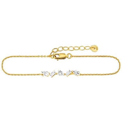 cai Armband 925/- Sterling Silber vergoldet Weißtopas Gold Einheitsgröße cai Armband 925/- Sterling Silber vergoldet Weißtopas Gold Einheitsgröße