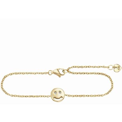 cai Armband 925/- Sterling Silber vergoldet Zirkonia Smile Gold Einheitsgröße cai Armband 925/- Sterling Silber vergoldet Zirkonia Smile Gold Einheitsgröße