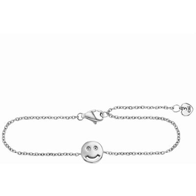 cai Armband 925/- Sterling Silber Zirkonia Smile Silber Einheitsgröße cai Armband 925/- Sterling Silber Zirkonia Smile Silber Einheitsgröße