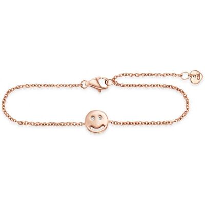 cai Armband 925/- Sterling Silber rotvergoldet Zirkonia Smile Roségold Einheitsgröße cai Armband 925/- Sterling Silber rotvergoldet Zirkonia Smile Roségold Einheitsgröße